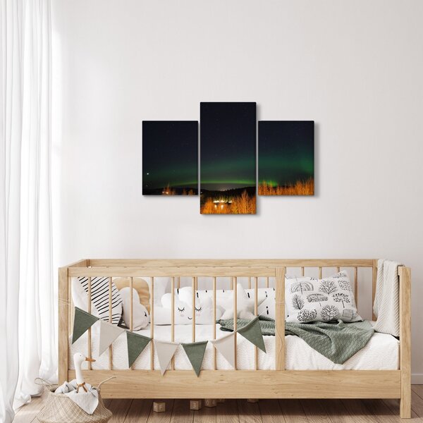 Tablou cu aurora borealis (90x60 cm)