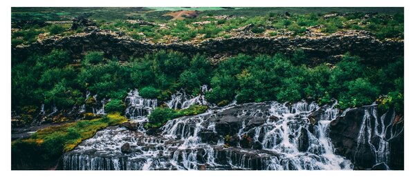 Tablou cu cascade în natură (120x50 cm)