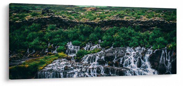 Tablou cu cascade în natură (120x50 cm)