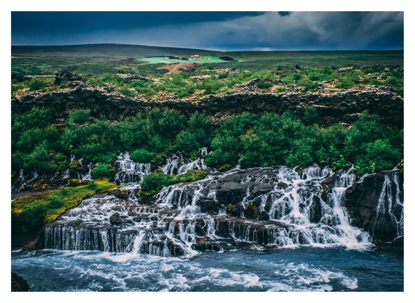 Tablou cu cascade în natură (70x50 cm)