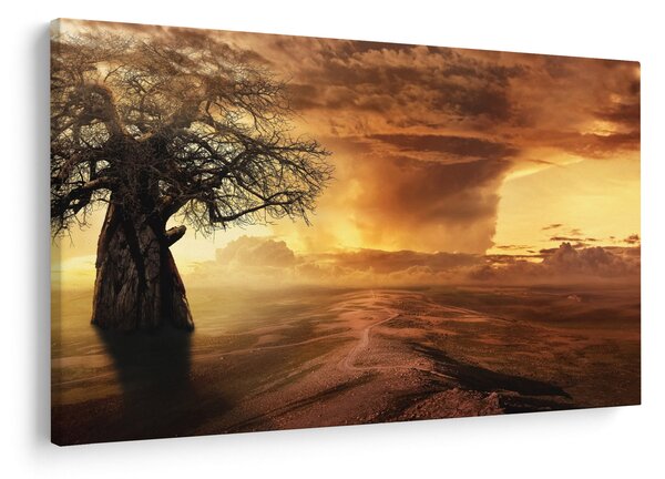 Tablou cu norii portocalii (90x60 cm)