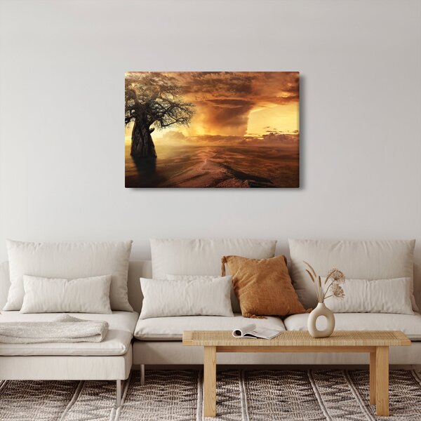 Tablou cu norii portocalii (90x60 cm)