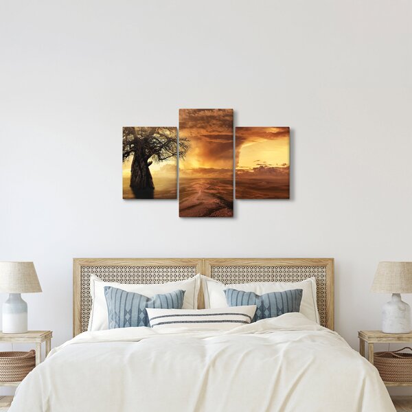 Tablou cu norii portocalii (90x60 cm)