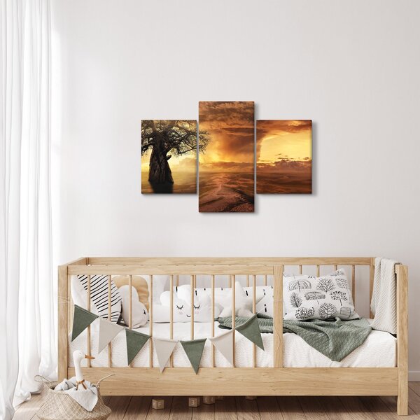 Tablou cu norii portocalii (90x60 cm)