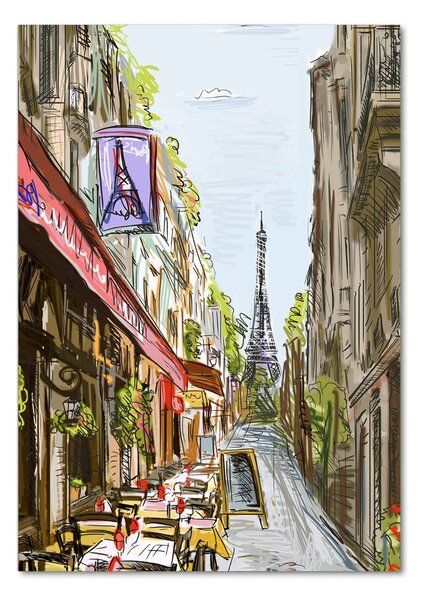 Fotografie imprimată pe sticlă Turnul Eiffel din Paris