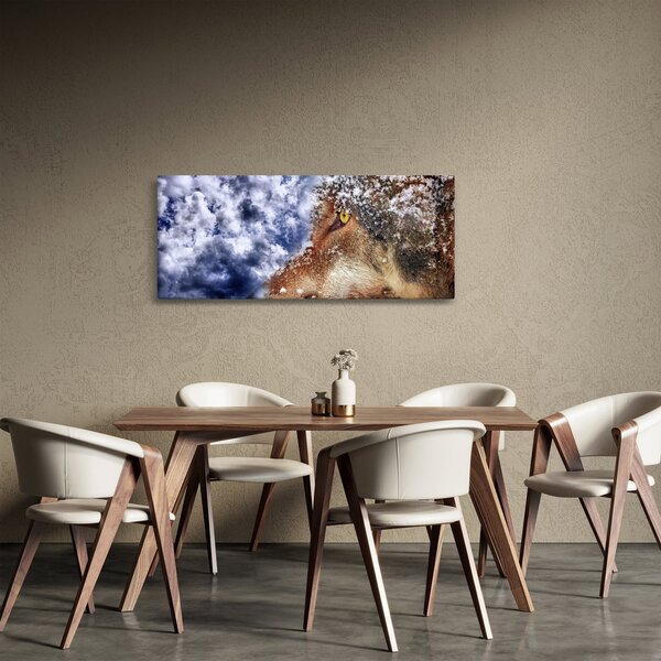 Tablou cu lup (120x50 cm)