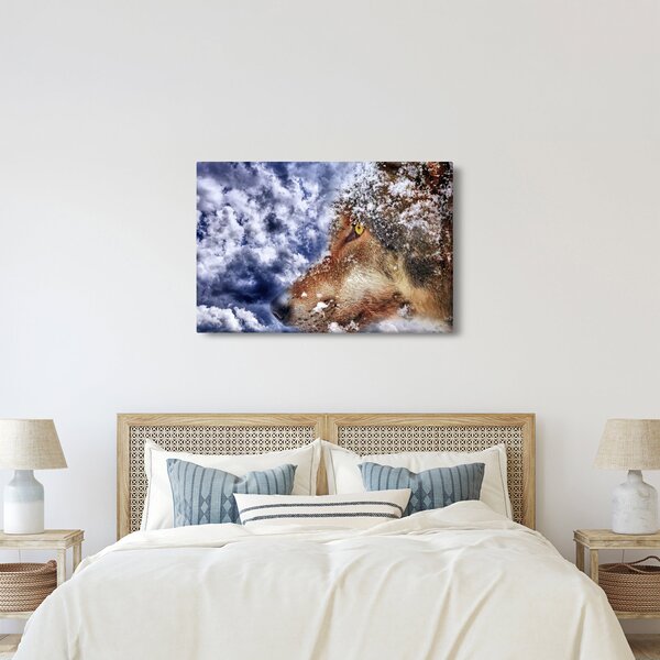 Tablou cu lup (90x60 cm)