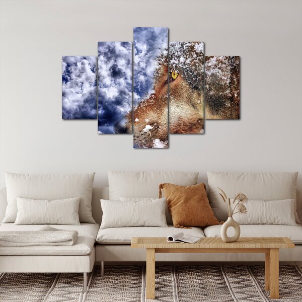 Tablou cu lup (150x105 cm)