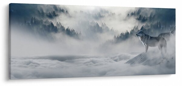 Tablou cu lupi (120x50 cm)