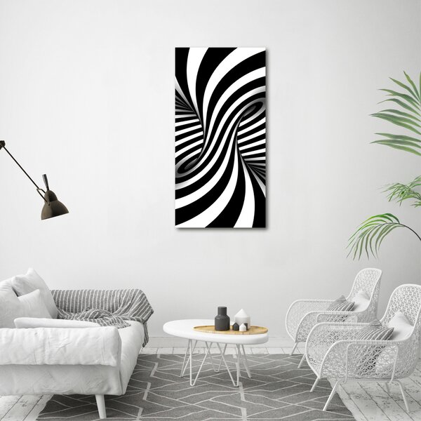 Tablou pe pe sticlă vârtej abstract