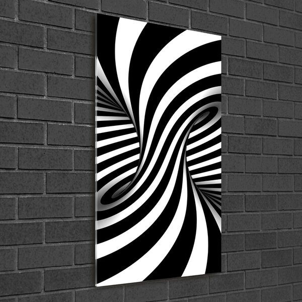 Tablou pe pe sticlă vârtej abstract