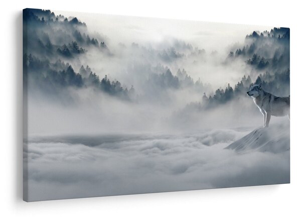 Tablou cu lupi (90x60 cm)