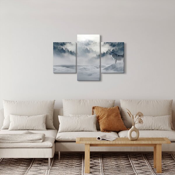 Tablou cu lupi (90x60 cm)