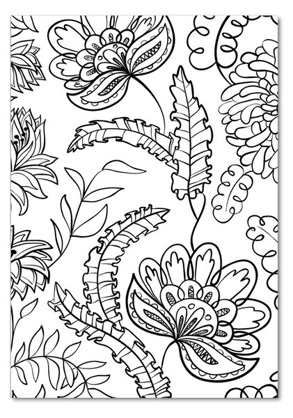 Tablou sticlă zentangle fundal
