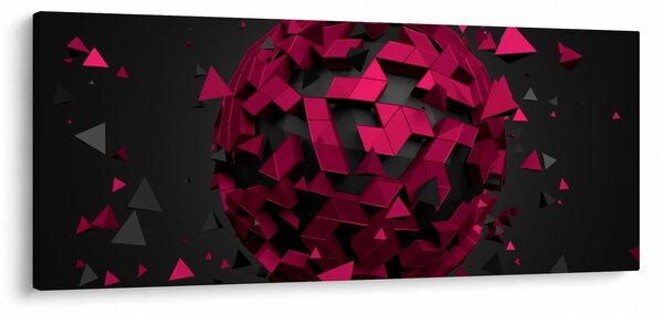 Tablou cu abstracție 3D (120x50 cm)