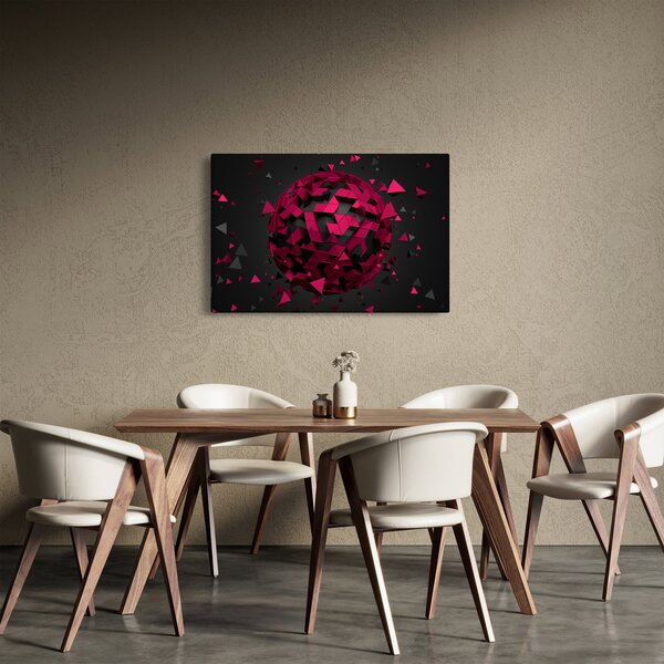 Tablou cu abstracție 3D (90x60 cm)