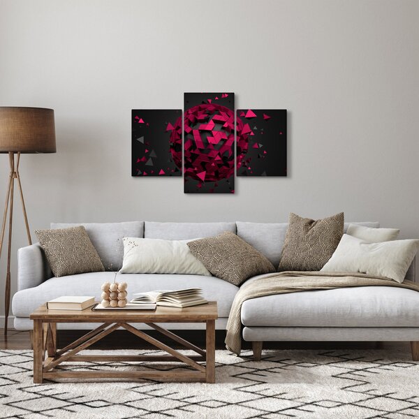 Tablou cu abstracție 3D (90x60 cm)