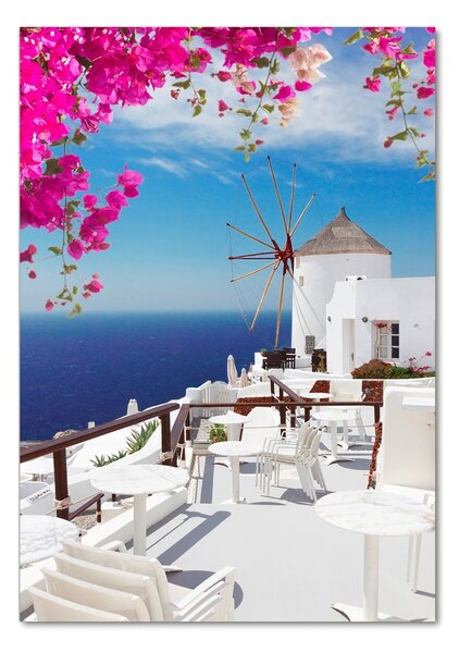 Tablou din Sticlă Santorini, Grecia