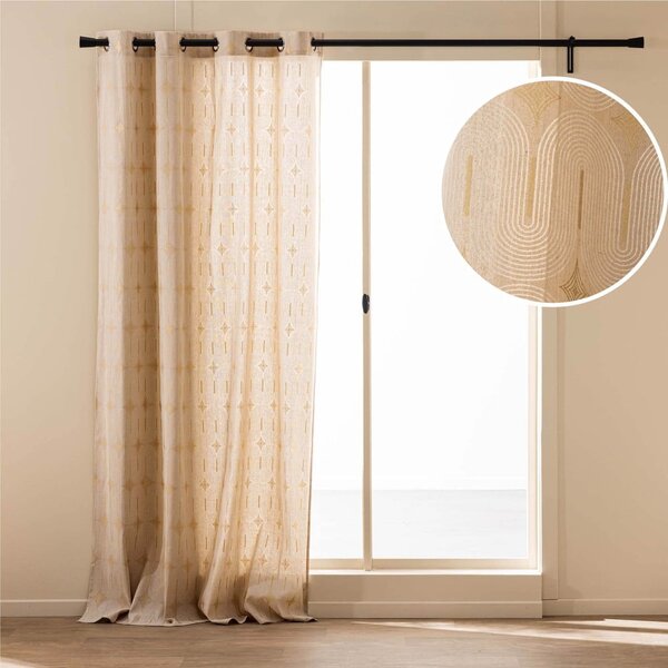 Draperie bej 140x280 cm Ondine – douceur d'intérieur