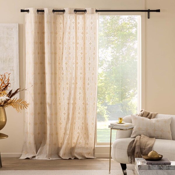 Draperie bej 140x280 cm Ondine – douceur d'intérieur