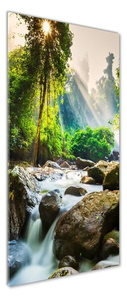 Imagine de sticlă Cascada din pădure
