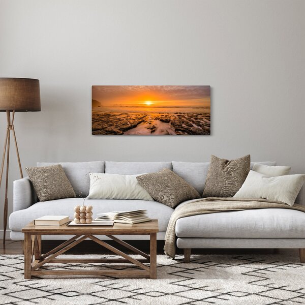Tablou cu apus de soare (120x50 cm)