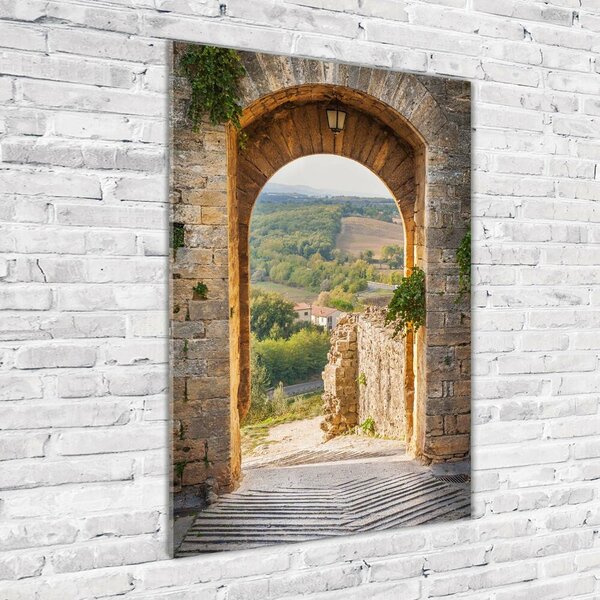 Fotografie imprimată pe sticlă Toscana