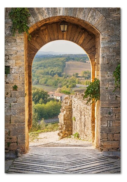 Fotografie imprimată pe sticlă Toscana