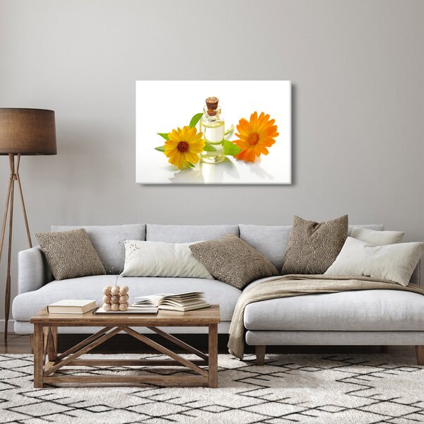 Tablou cu ulei de flori (90x60 cm)