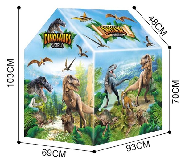 Cort de joaca Dinosaurs house, 93x69x103 cm, interior/exterior