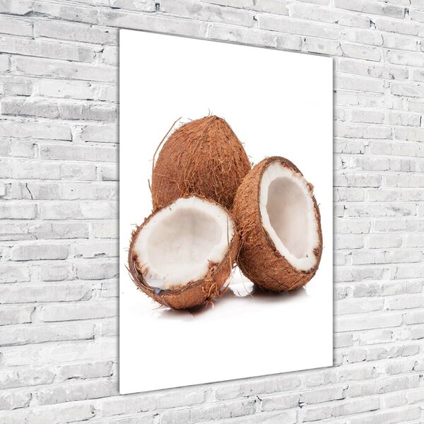 Tablou pe pe sticlă nucă de cocos