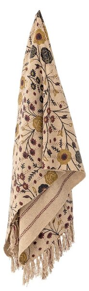 Pătură maro din bumbac reciclat 130x160 cm Eydis – Bloomingville