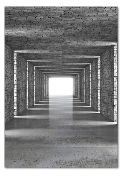 Fotografie imprimată pe sticlă tunel Cărămidă