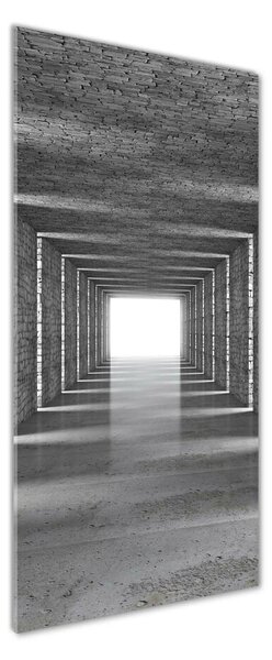 Fotografie imprimată pe sticlă tunel Cărămidă