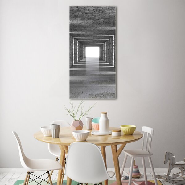 Fotografie imprimată pe sticlă tunel Cărămidă