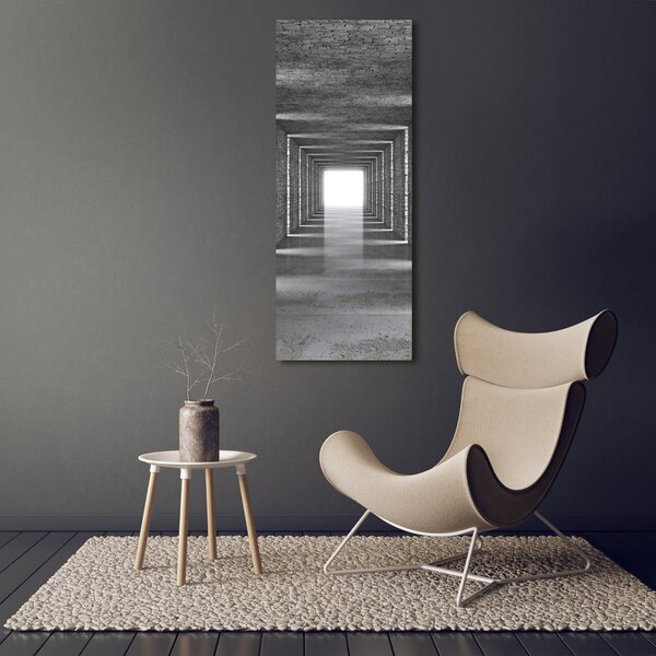 Fotografie imprimată pe sticlă tunel Cărămidă