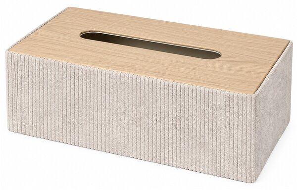 Cutie decorativa Pufo Classic pentru servetele, 25 x 14 cm, crem