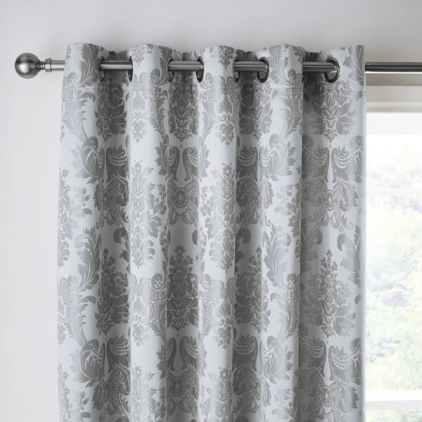 Draperii gri 2 buc. din damasc 168x183 cm Damask Jacquard – Catherine Lansfield