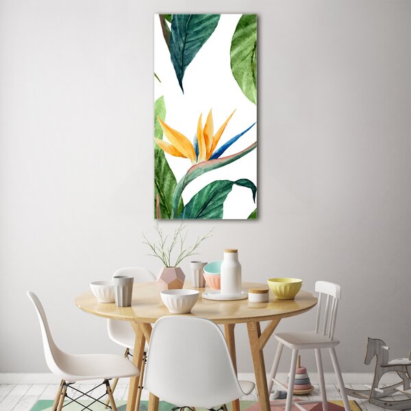 Tablou Printat Pe Sticlă Strelitzia reginae