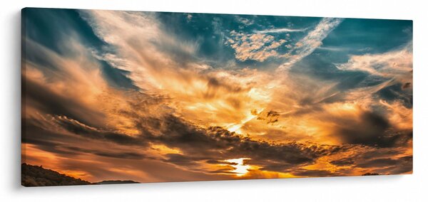 Tablou cu nori (120x50 cm)