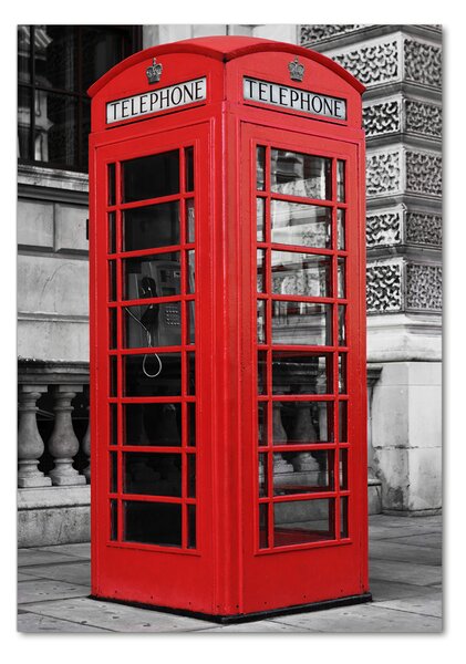 Tablou pe pe sticlă cabina telefonica