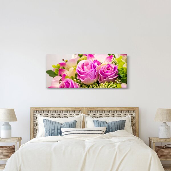 Tablou cu trandafiri (120x50 cm)