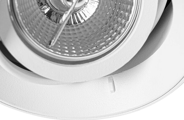 Spot modern îngropat alb GU10 AR70 rotund fără margine - Oneon