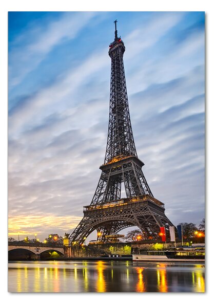 Tablou pe pe sticlă Turnul Eiffel din Paris