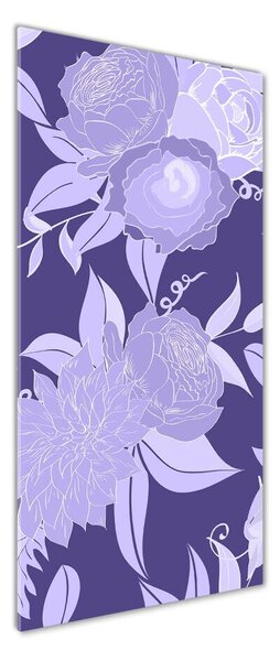 Tablou Printat Pe Sticlă model floral