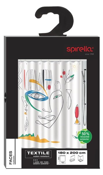 Perdea de duș 180x200 cm Faces – Spirella