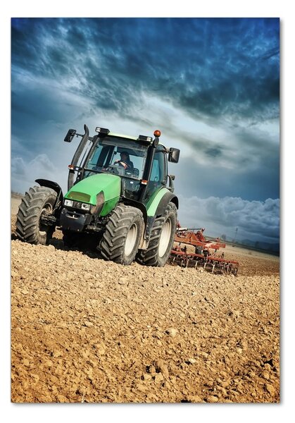 Tablou sticlă Tractor