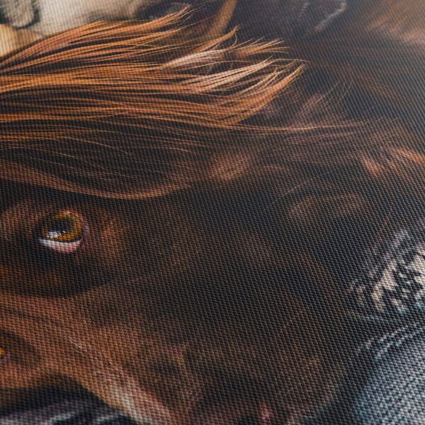 Tablou cu câini dormind (90x60 cm)