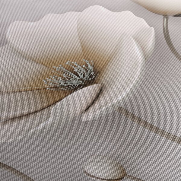 Tablou cu florile albe (70x50 cm)