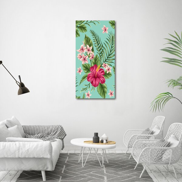 Imprimare tablou canvas flori Hawaii